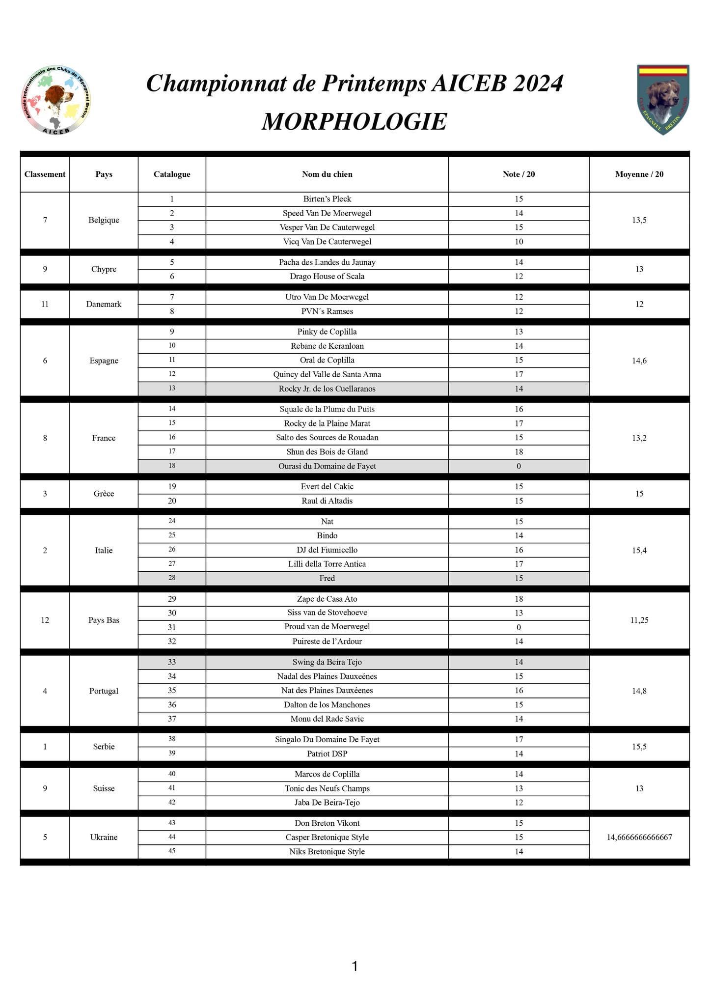 Verificação Morfológica Campeonato Primavera 2024