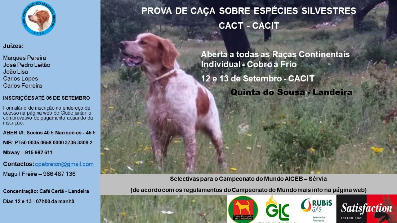 Provas de Caça Prática 2026 - Quinta do Sousa - Landeira